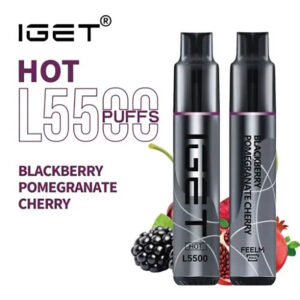 iGET HOT VAPE 5500 PUFF – BLACKBERRY POMEGRANATE CHERRY