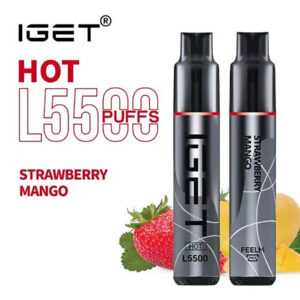 iGET HOT VAPE 5500 PUFF – STRAWBERRY MANGO